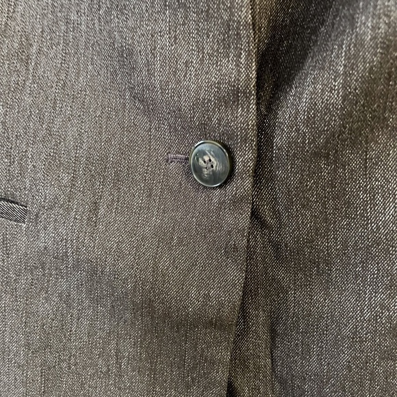 Preston & York Brown Single Button Suit Jacket/Blazer Size 14 - Picture 3 of 8